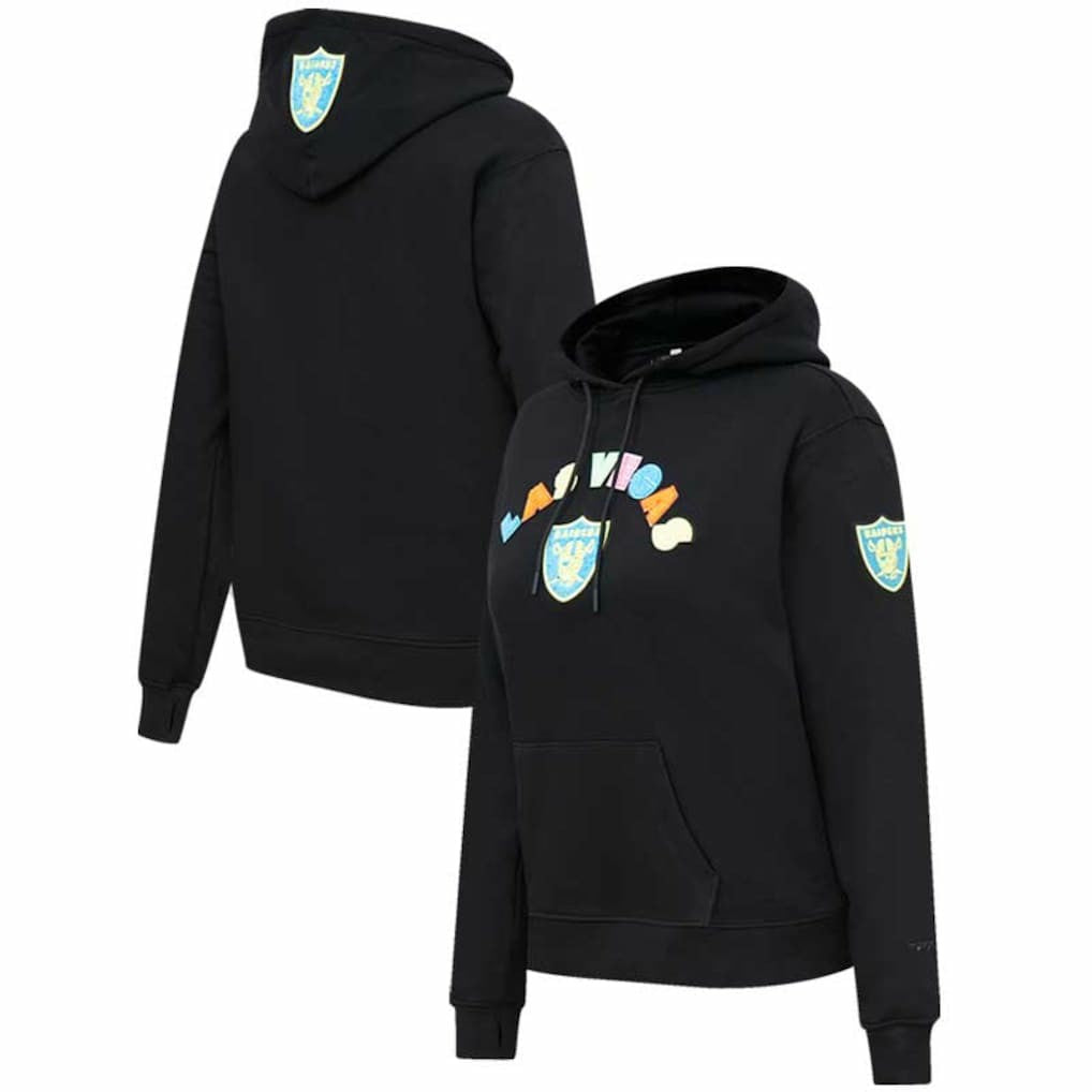 Pro Standard Women's Neon Fleece Pullover Hoodie - Las Vegas Raiders