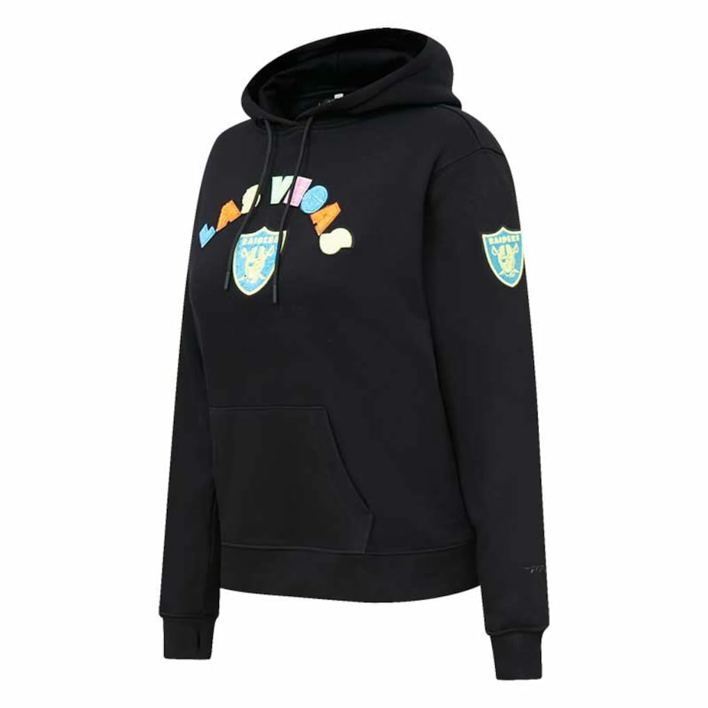 Pro Standard Women's Neon Fleece Pullover Hoodie - Las Vegas Raiders