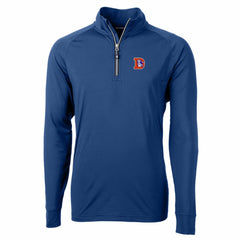 Cutter & Buck Adapt Eco Knit Stretch Recycled Big & Tall Quarter-Zip Throwback Pullover Top - Denver Broncos