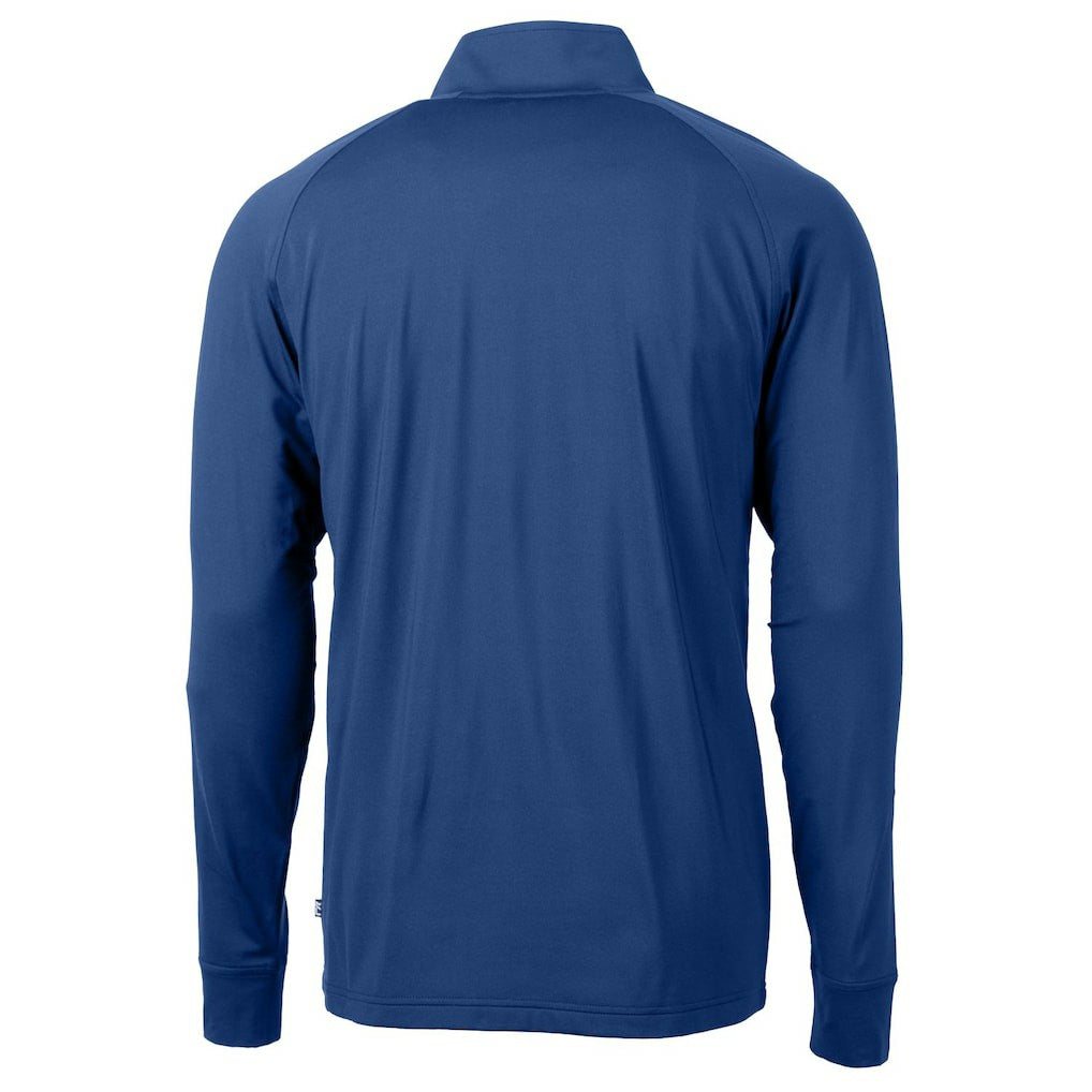 Cutter & Buck Adapt Eco Knit Stretch Recycled Big & Tall Quarter-Zip Throwback Pullover Top - New England Patriots