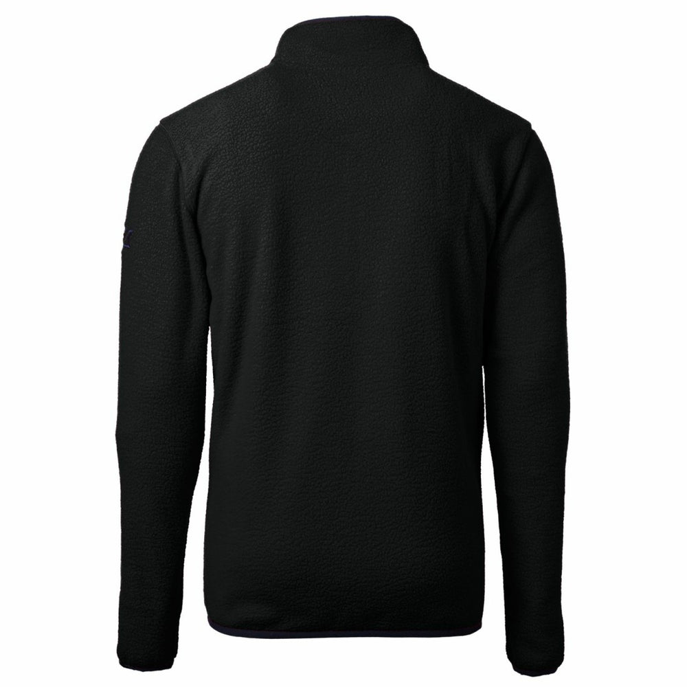 Cutter & Buck Cascade Eco Sherpa Fleece Big & Tall Quarter-Zip Throwback Jacket - Detroit Lions