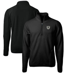 Cutter & Buck Cascade Eco Sherpa Fleece Big & Tall Quarter-Zip Throwback Jacket - Las Vegas Raiders