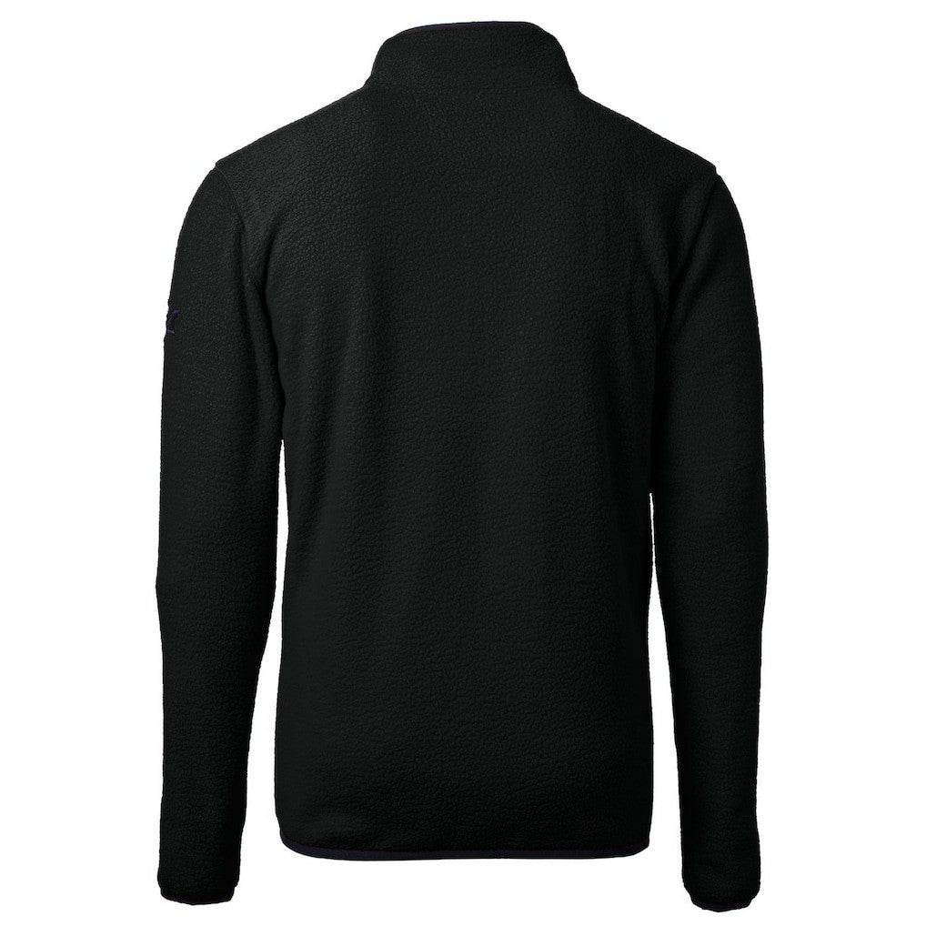 Cutter & Buck Cascade Eco Sherpa Fleece Big & Tall Quarter-Zip Throwback Jacket - Las Vegas Raiders