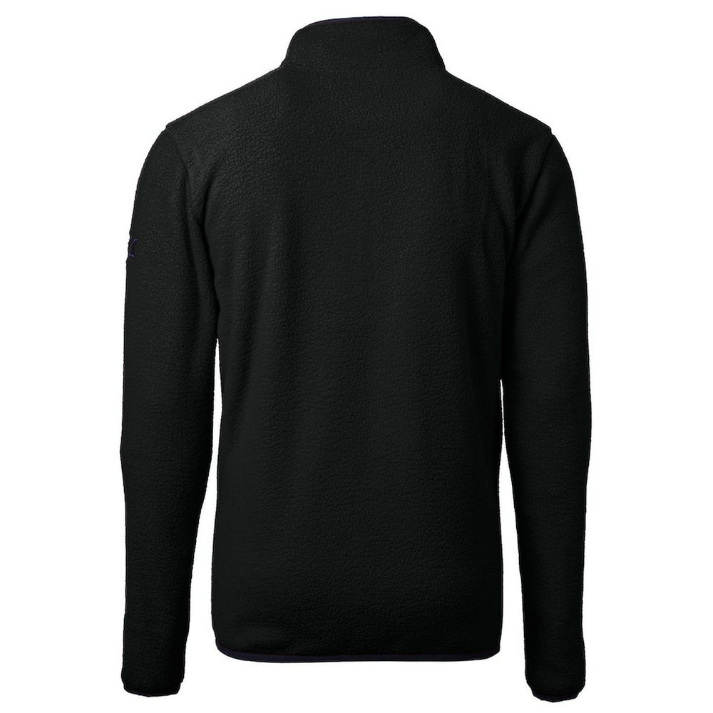 Cutter & Buck Cascade Eco Sherpa Fleece Big & Tall Quarter-Zip Throwback Jacket - Las Vegas Raiders