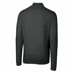 Cutter & Buck Throwback Logo Lakemont Tri-Blend Big & Tall Quarter-Zip Pullover Sweater - Detroit Lions