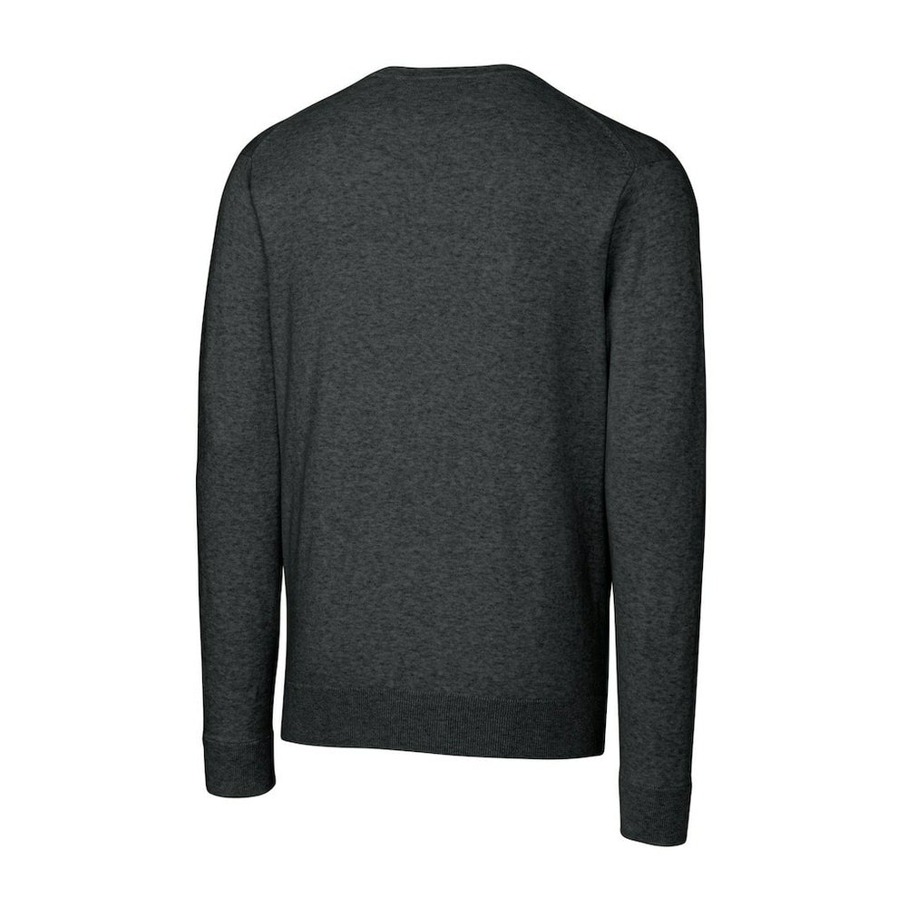 Cutter & Buck Throwback Logo Lakemont Tri-Blend Big & Tall V-Neck Pullover Sweater - Buffalo Bills