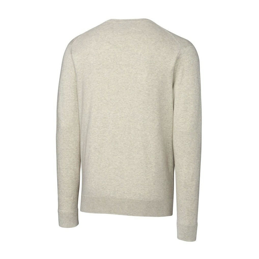 Cutter & Buck Throwback Logo Lakemont Tri-Blend Big & Tall V-Neck Pullover Sweater - Miami Dolphins