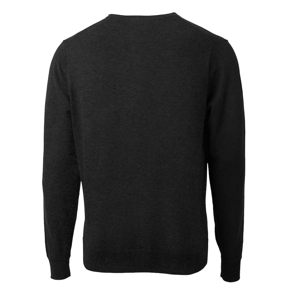 Cutter & Buck Throwback Logo Lakemont Tri-Blend Big & Tall V-Neck Pullover Sweater - Pittsburgh Steelers
