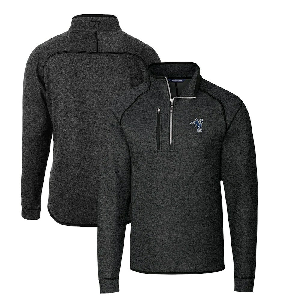 Cutter & Buck Mainsail Sweater-Knit Big & Tall Half-Zip Pullover Jacket - Indianapolis Colts