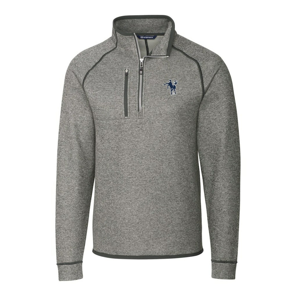 Cutter & Buck Mainsail Sweater-Knit Big & Tall Half-Zip Pullover Jacket - Indianapolis Colts