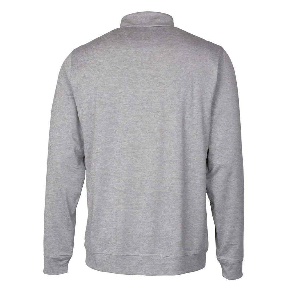 Cutter & Buck Stealth Heathered Big & Tall Throwback Logo Quarter-Zip Pullover Top - Cleveland Browns