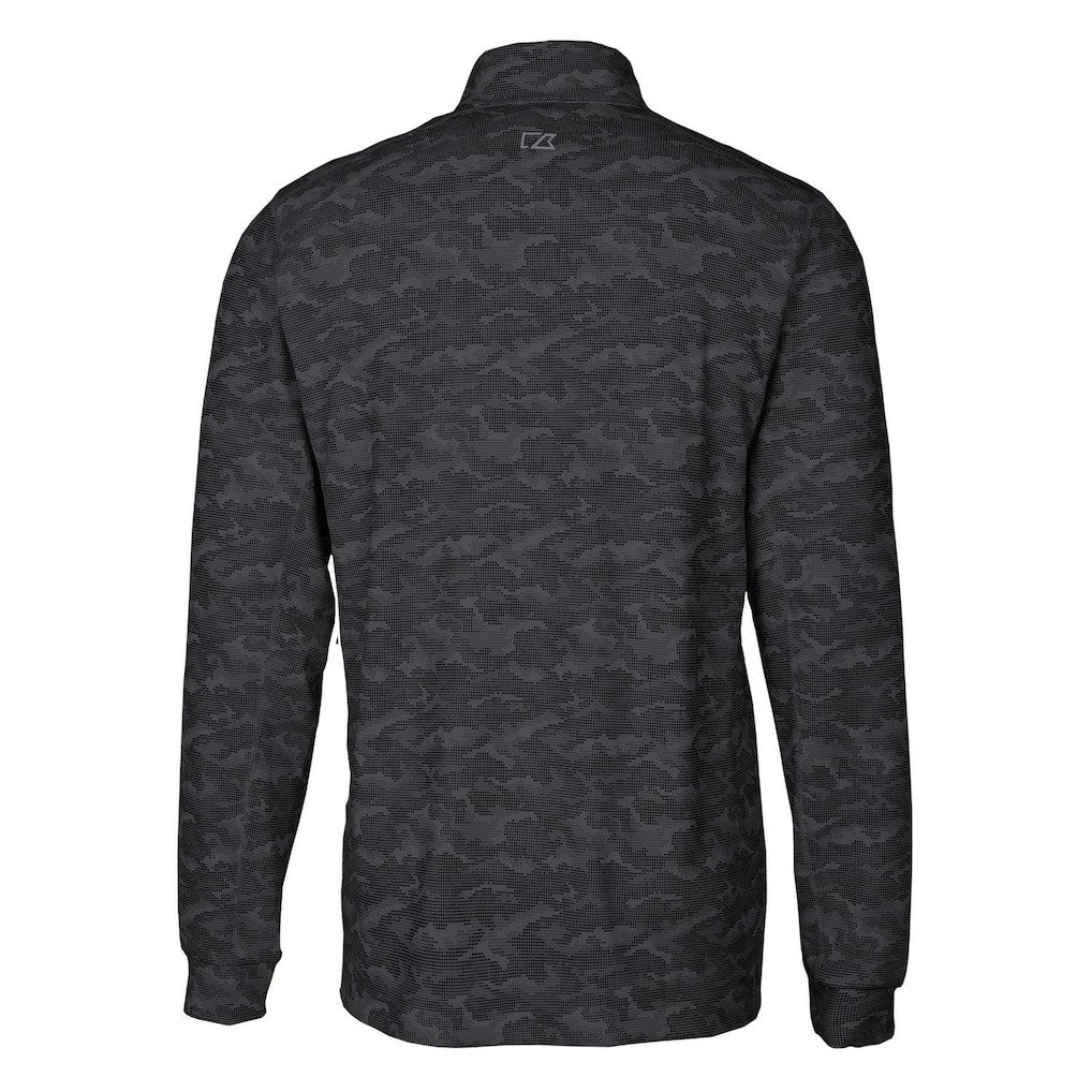 Cutter & Buck Throwback Logo Big & Tall Traverse Camo Print Stretch Quarter-Zip Pullover Top - San Francisco 49ers