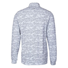 Cutter & Buck Throwback Logo Big & Tall Traverse Camo Print Stretch Quarter-Zip Pullover Top - Atlanta Falcons