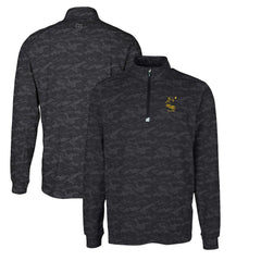 Cutter & Buck Throwback Logo Big & Tall Traverse Camo Print Stretch Quarter-Zip Pullover Top - Pittsburgh Steelers