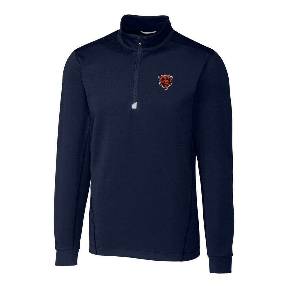 Cutter & Buck Throwback Logo Traverse Stretch Quarter-Zip Big & Tall Pullover Top - Chicago Bears