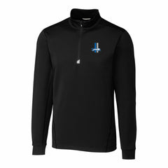 Cutter & Buck Throwback Logo Traverse Stretch Quarter-Zip Big & Tall Pullover Top - Detroit Lions