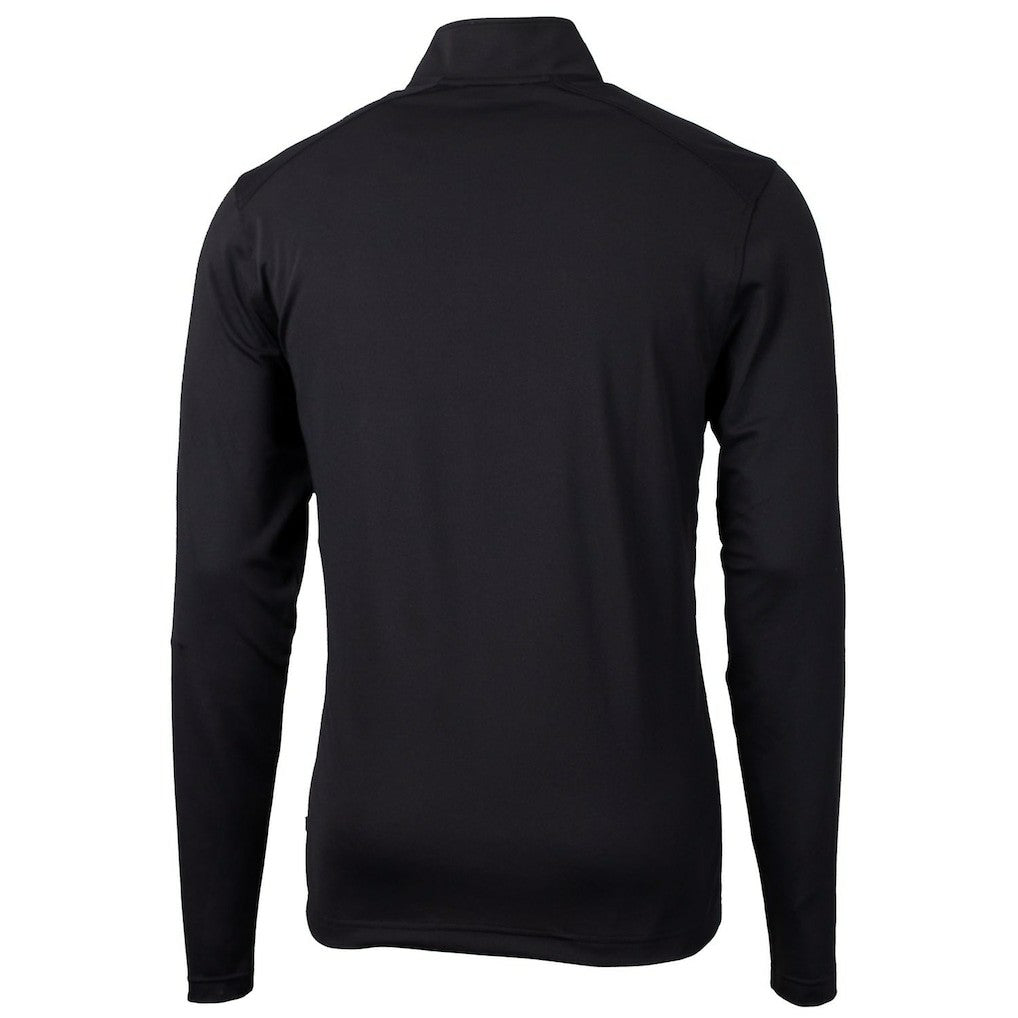 Cutter & Buck Throwback Logo Virtue Eco Pique Recycled Quarter-Zip Big & Tall Pullover Top - Cincinnati Bengals