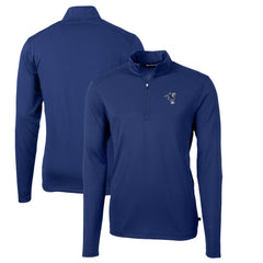 Cutter & Buck Throwback Logo Virtue Eco Pique Recycled Quarter-Zip Big & Tall Pullover Top - Indianapolis Colts