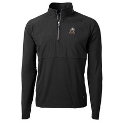 Cutter & Buck Adapt Eco Knit Hybrid Recycled Quarter-Zip Throwback Pullover Top - Cleveland Browns