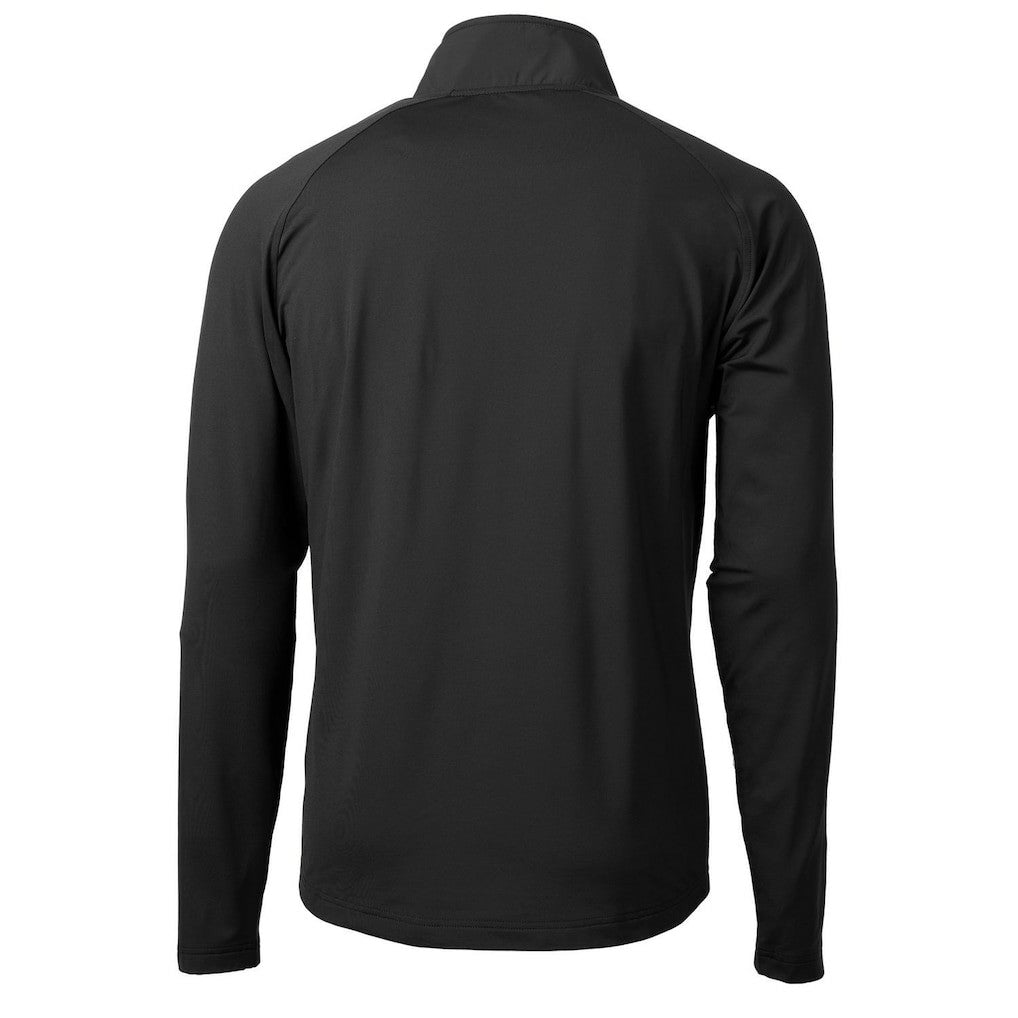 Cutter & Buck Adapt Eco Knit Hybrid Recycled Quarter-Zip Throwback Pullover Top - New England Patriots