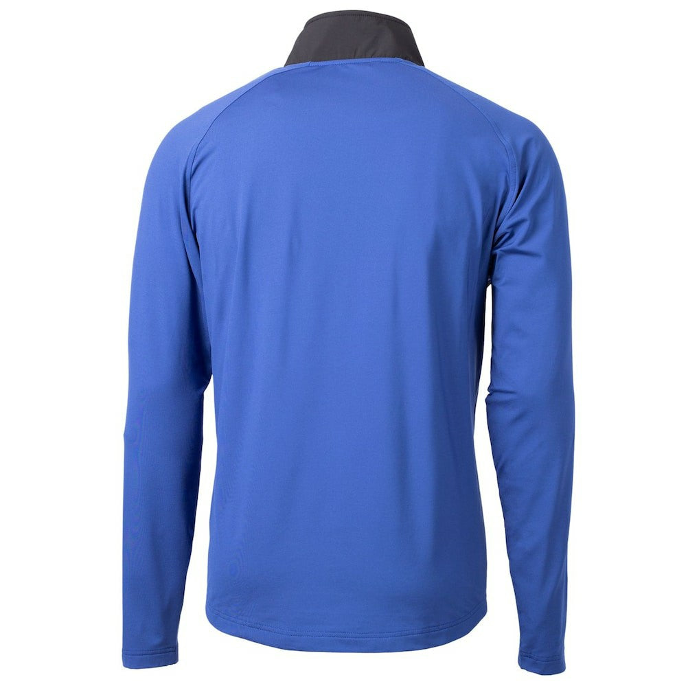 Cutter & Buck Adapt Eco Knit Hybrid Recycled Quarter-Zip Throwback Pullover Top - Indianapolis Colts