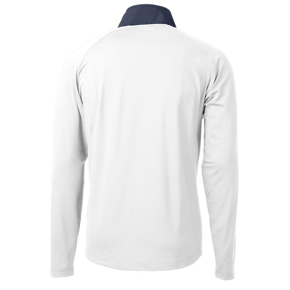 Cutter & Buck Adapt Eco Knit Hybrid Recycled Quarter-Zip Throwback Pullover Top - Chicago Bears