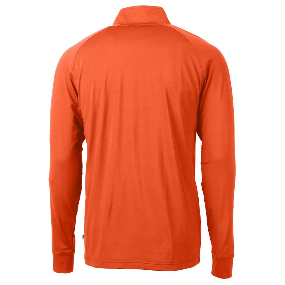 Cutter & Buck Adapt Eco Knit Stretch Recycled Quarter-Zip Throwback Pullover Top - Chicago Bears