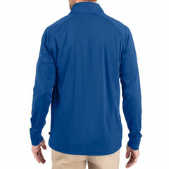 Cutter & Buck Adapt Eco Knit Stretch Recycled Quarter-Zip Throwback Pullover Top - Buffalo Bills