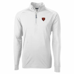 Cutter & Buck Adapt Eco Knit Stretch Recycled Quarter-Zip Throwback Pullover Top - Chicago Bears