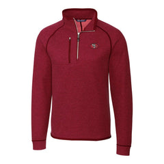 Cutter & Buck Mainsail Sweater-Knit Half-Zip Pullover Jacket - San Francisco 49ers