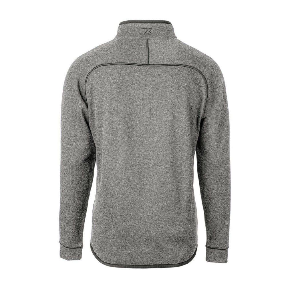 Cutter & Buck Throwback Logo Mainsail Sweater-Knit Half-Zip Pullover Jacket - Detroit Lions