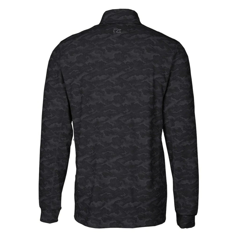 Cutter & Buck Throwback Logo Traverse Camo Print Stretch Quarter-Zip Pullover Top - Cincinnati Bengals