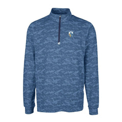 Cutter & Buck Throwback Logo Traverse Camo Print Stretch Quarter-Zip Pullover Top - Los Angeles Chargers