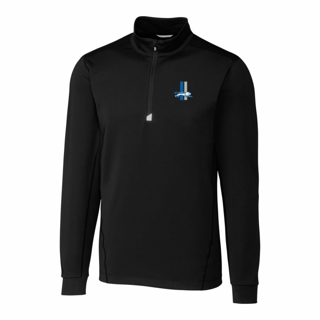 Cutter & Buck Throwback Logo Traverse Stretch Quarter-Zip Pullover Top - Detroit Lions