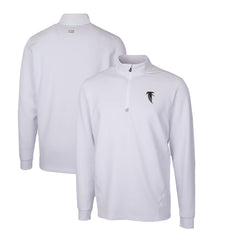 Cutter & Buck Throwback Logo Traverse Stretch Quarter-Zip Pullover Top - Atlanta Falcons