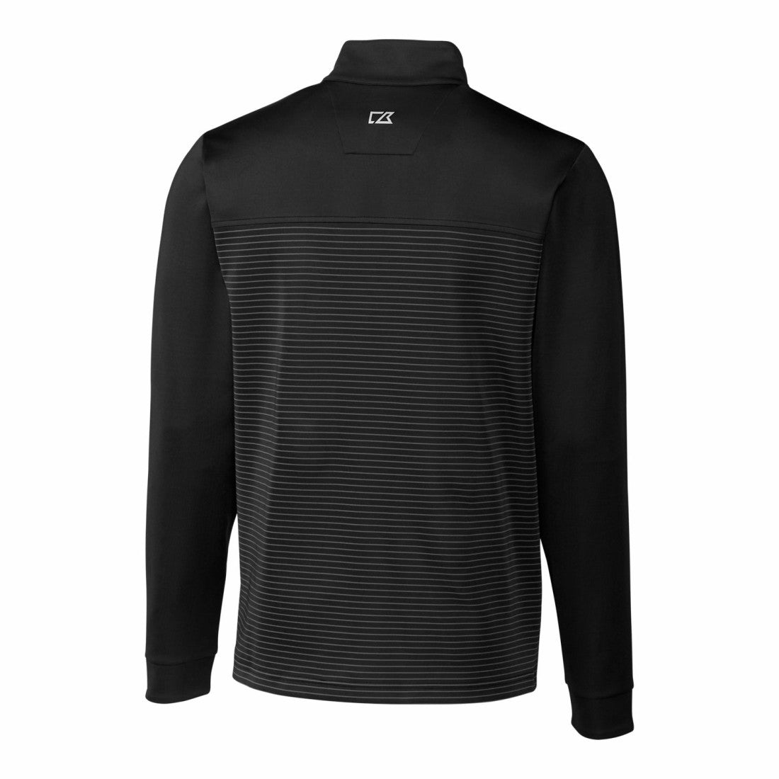 Cutter & Buck Throwback Logo Traverse Stripe Stretch Quarter-Zip Pullover Top - Detroit Lions