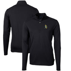 Cutter & Buck Throwback Logo Virtue Eco Pique Recycled Quarter-Zip Pullover Top - Green Bay Packers