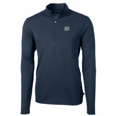 Cutter & Buck Throwback Logo Virtue Eco Pique Recycled Quarter-Zip Pullover Top - New York Giants