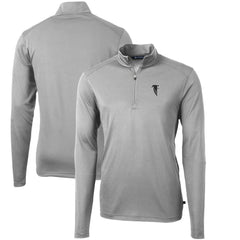 Cutter & Buck Throwback Logo Virtue Eco Pique Recycled Quarter-Zip Pullover Top - Atlanta Falcons