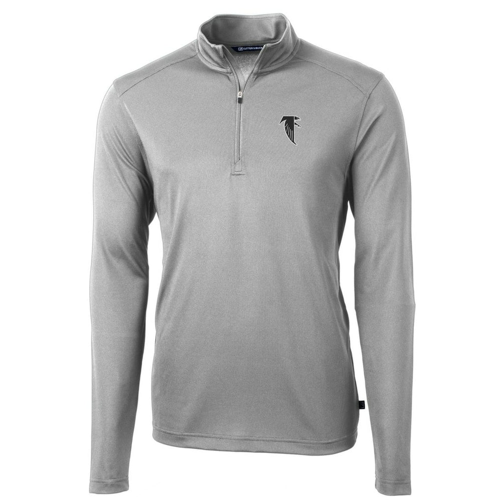 Cutter & Buck Throwback Logo Virtue Eco Pique Recycled Quarter-Zip Pullover Top - Atlanta Falcons