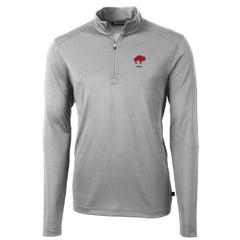 Cutter & Buck Throwback Logo Virtue Eco Pique Recycled Quarter-Zip Pullover Top - Buffalo Bills