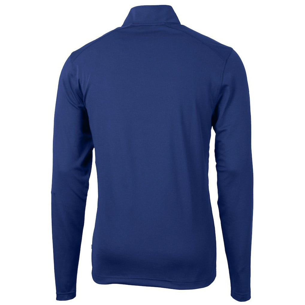 Cutter & Buck Throwback Logo Virtue Eco Pique Recycled Quarter-Zip Pullover Top - Indianapolis Colts