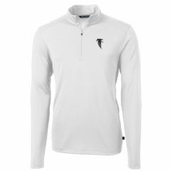 Cutter & Buck Throwback Logo Virtue Eco Pique Recycled Quarter-Zip Pullover Top - Atlanta Falcons