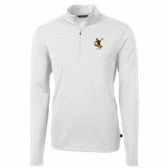 Cutter & Buck Throwback Logo Virtue Eco Pique Recycled Quarter-Zip Pullover Top - Pittsburgh Steelers