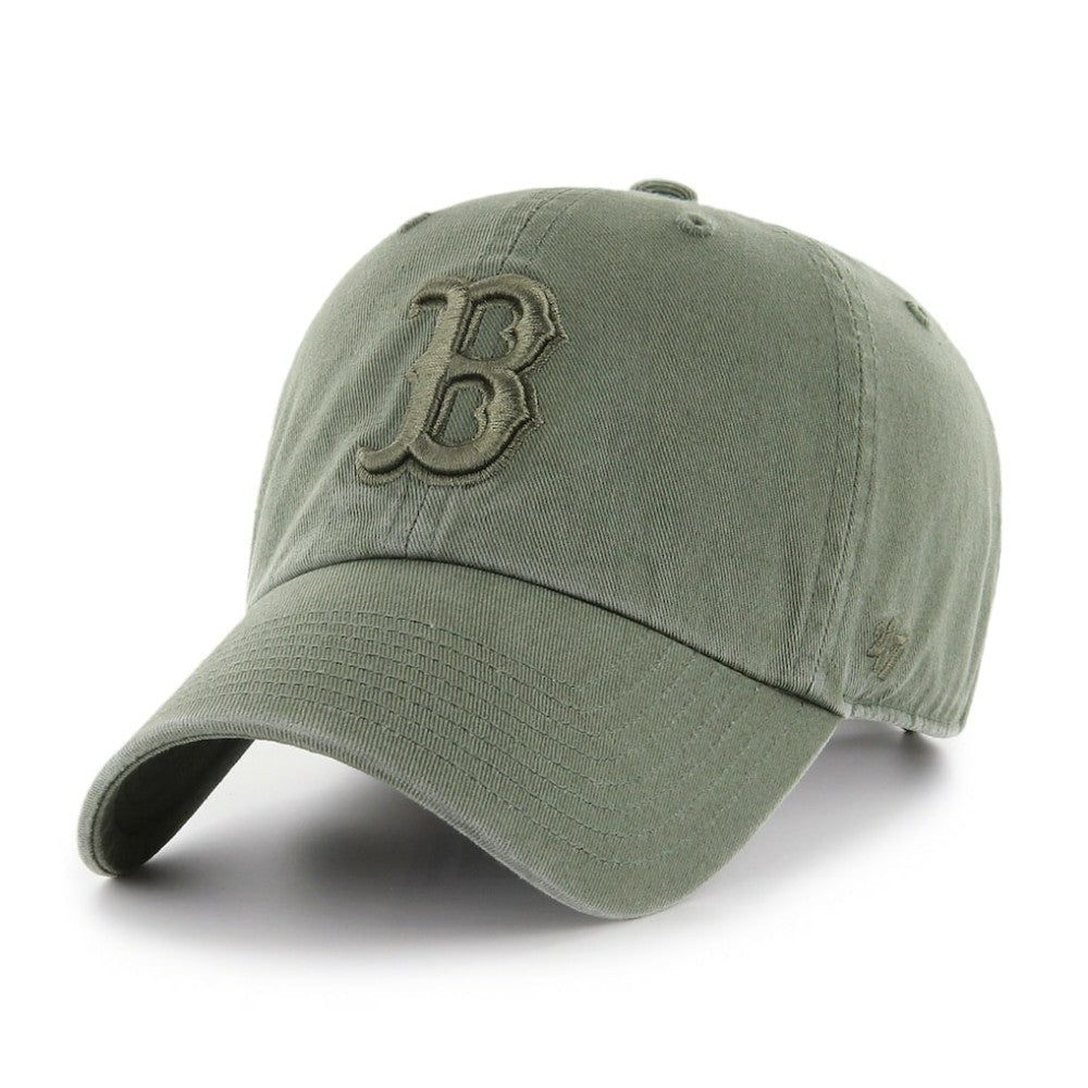 MLB Boston Red Sox '47 Women's Primary Team Logo Clean Up Adjustable Hat – Green