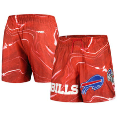 Pro Standard Allover Marble Print Shorts - Buffalo Bills