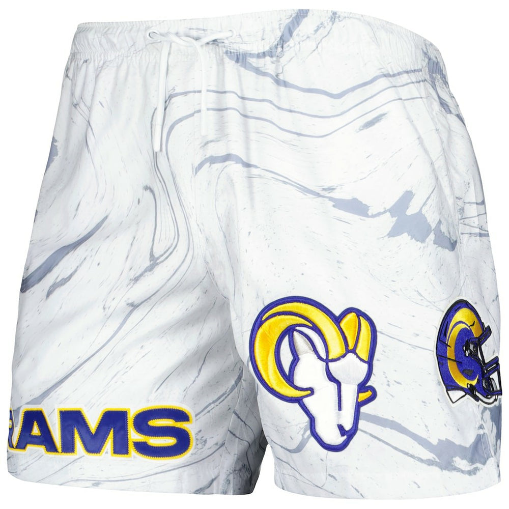 Pro Standard Allover Marble Print Shorts - Los Angeles Rams