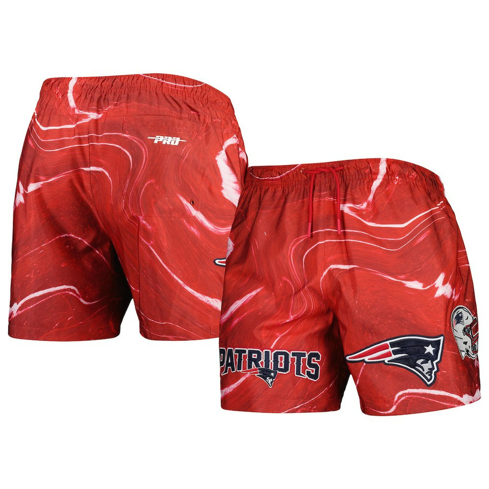 Pro Standard Allover Marble Print Shorts - New England Patriots