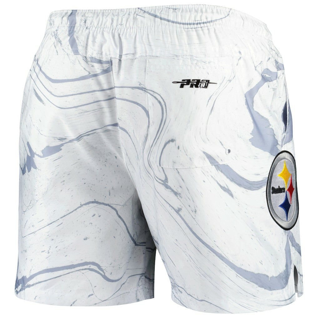 Pro Standard Allover Marble Print Shorts - Pittsburgh Steelers