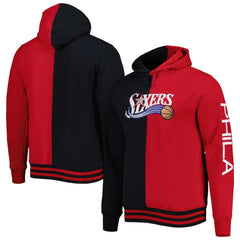 NBA Philadelphia 76ers Hardwood Classics Split Pullover Hoodie